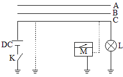 測定線路相別的接線示意圖