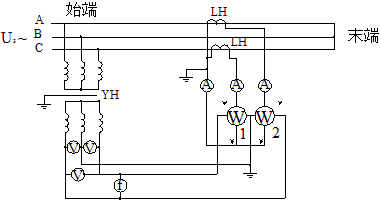 測(cè)量正序阻抗的原理圖