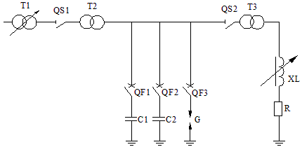 自動(dòng)跟蹤補(bǔ)償消弧裝置弧光接地試驗(yàn)接線圖