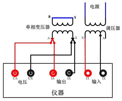 單相變壓器試驗(yàn)接線圖